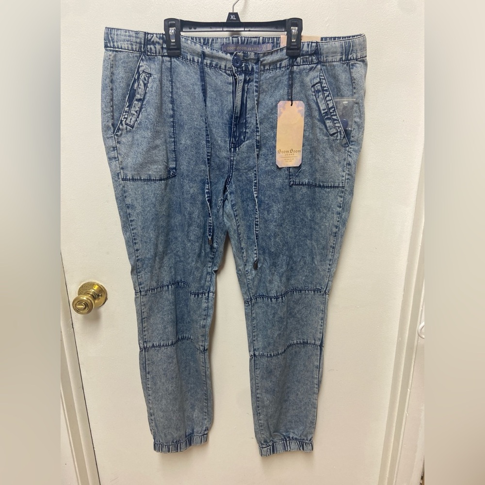 Boom Boom Jeans Light Blue Denim Joggers